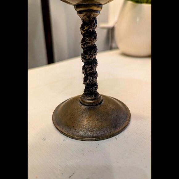 Silver Plated Champagne Goblet/ Twisted Vine/Vintage - Picture 3 of 6